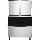 900kg/24h Modular Ice Cube Machine with Bin B-775. - Mabrook Hotel Supplies